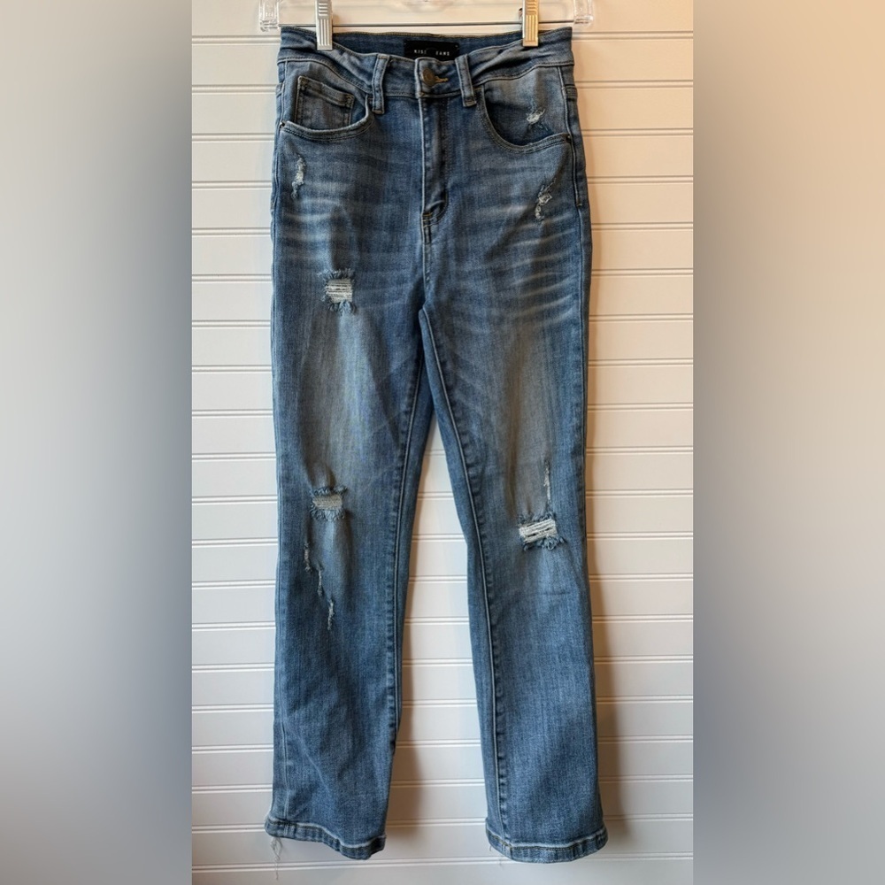 Risen high rise jeans, size 1/25.